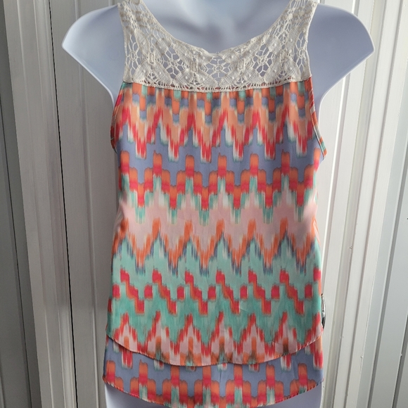 Maurices Layered Crochet Tank - Picture 2 of 5